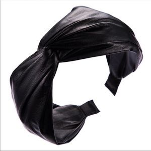New Wide Twist Leather Hairband/ Headband 🖤
